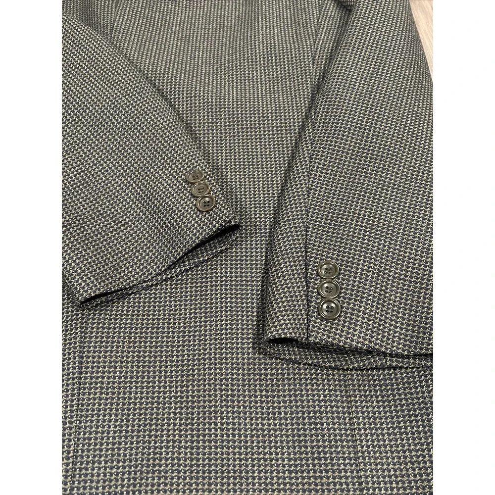 Canali Proposta Mens Brown Italy Wool Blazer Sport Coat Size 50R EUC